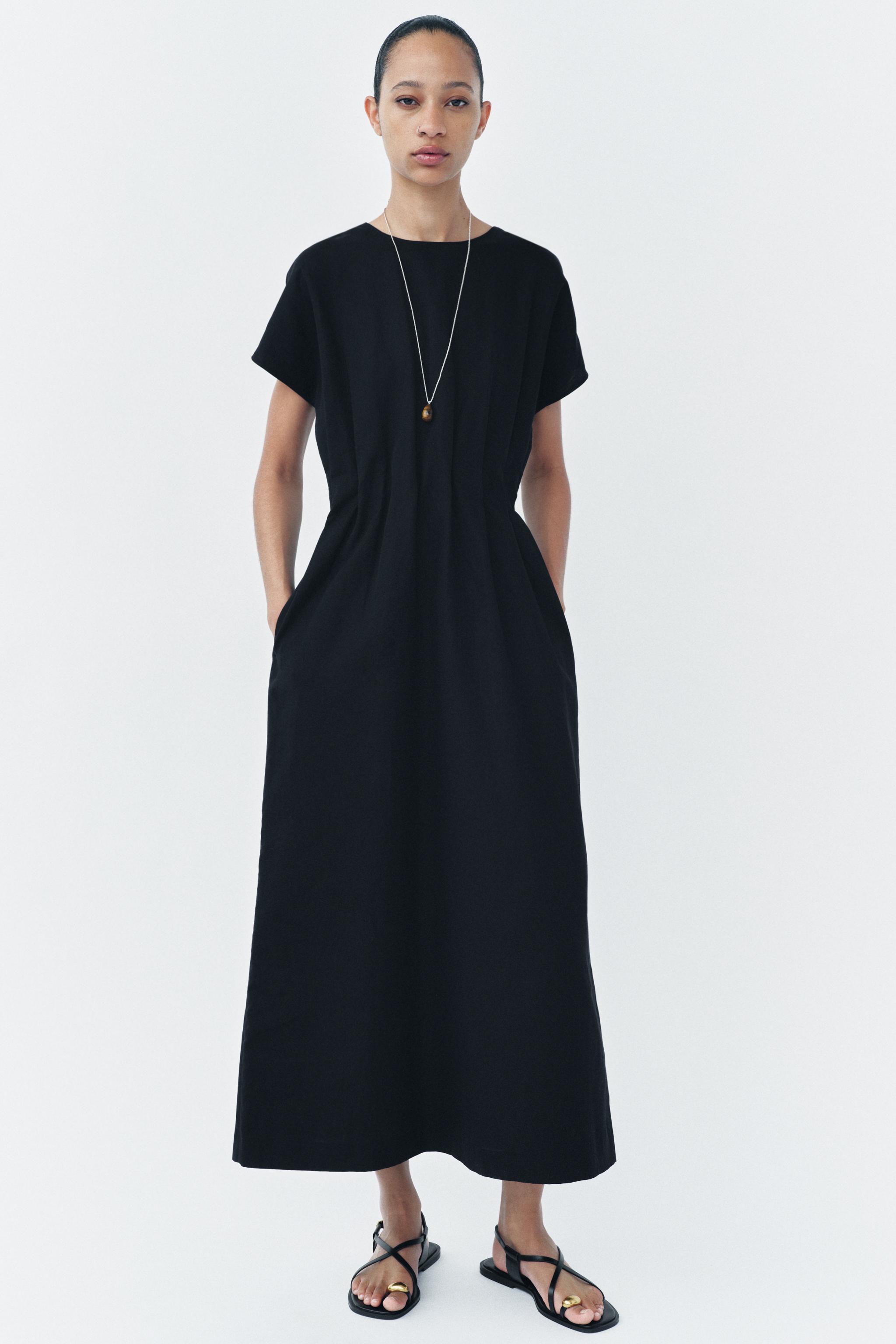 ZARA ショートプリーツニットワンピース XL