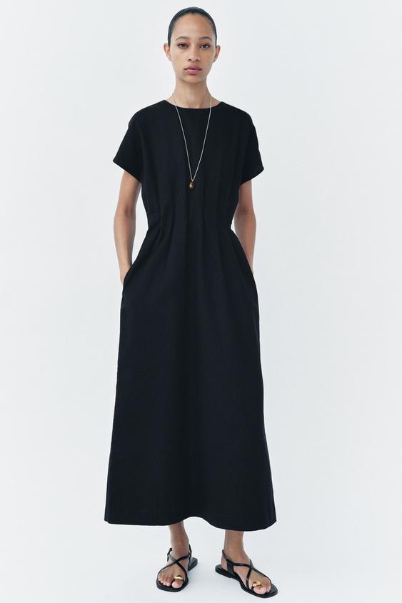 ZW COLLECTION PLEATED MIDI DRESS