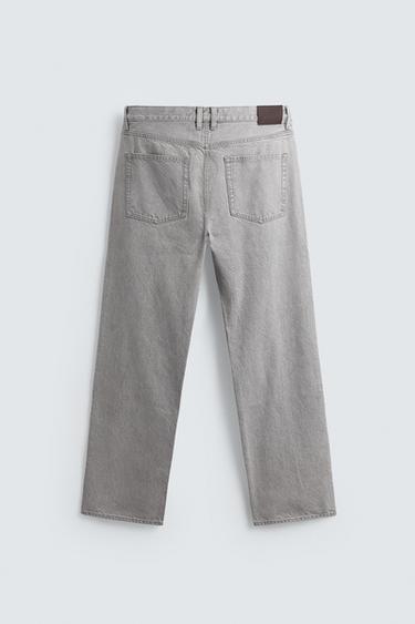STRAIGHT ANKLE FIT JEANS - Grey by Zara - Image 7