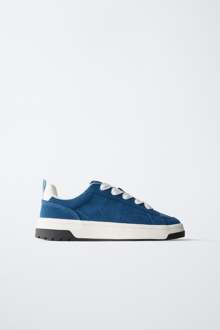 SNEAKERS SKATER Blu ZARA Italia Italy