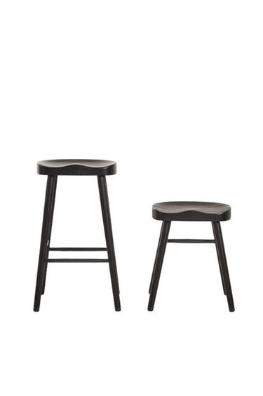 TABOURET PIN - Noir de Zara