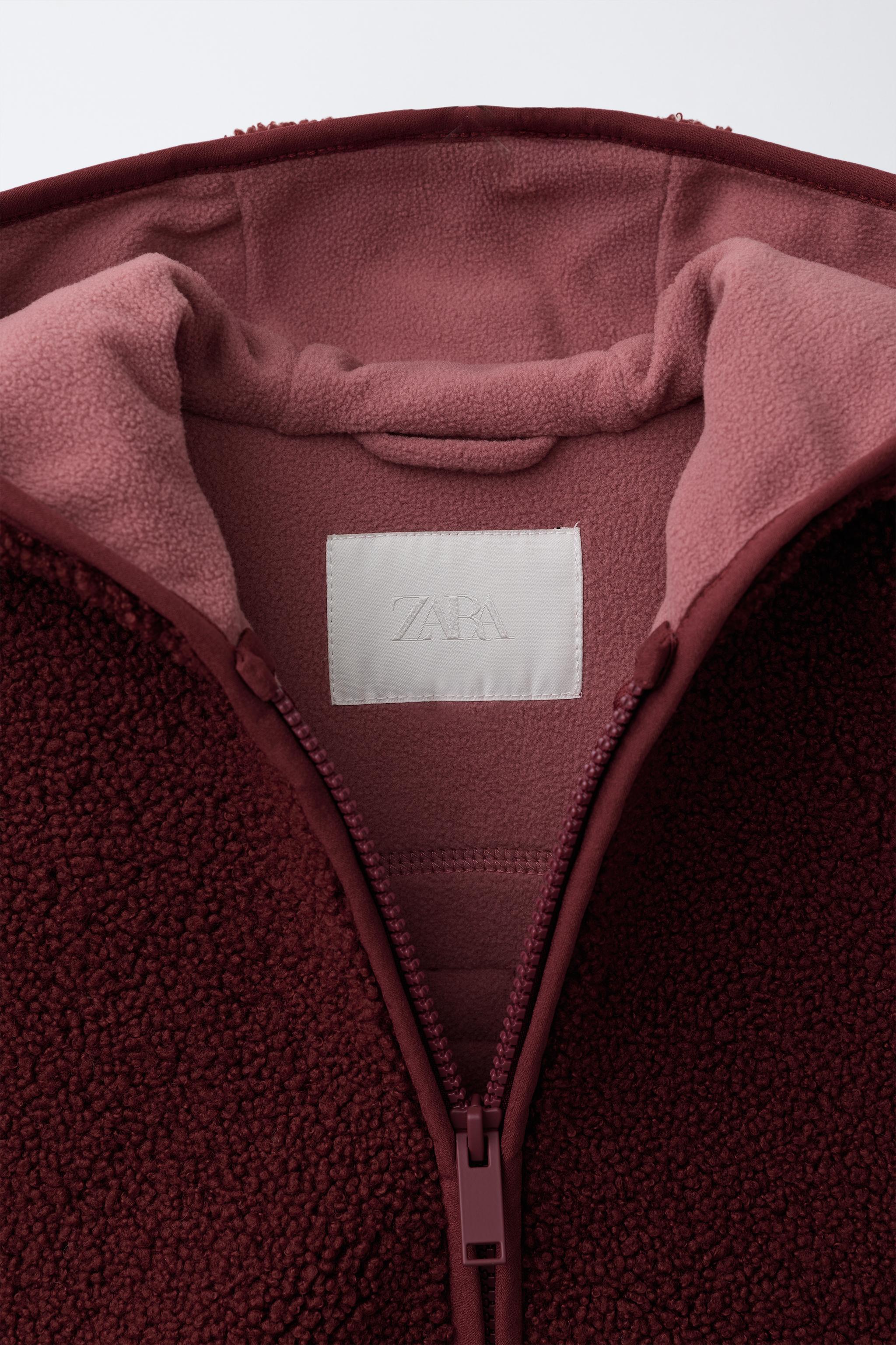 BLOUSON CAPUCHE EFFET MOUTON