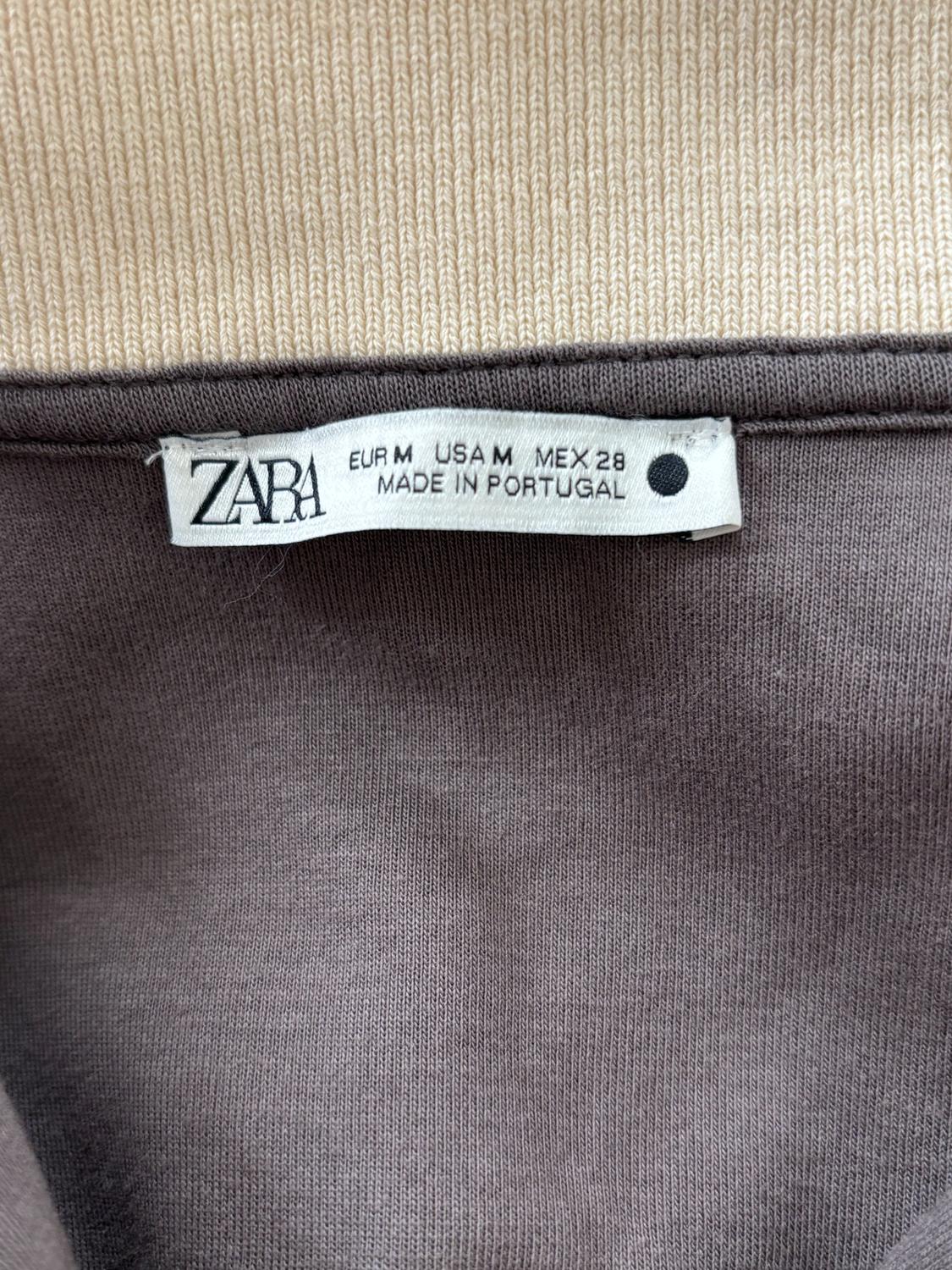 CONTRAST COLLAR OVERSIZED POLO SHIRT - Image 3
