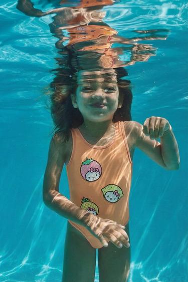 2-6 YEARS / HELLO KITTY © SANRIO SWIMSUIT - Orange by Zara