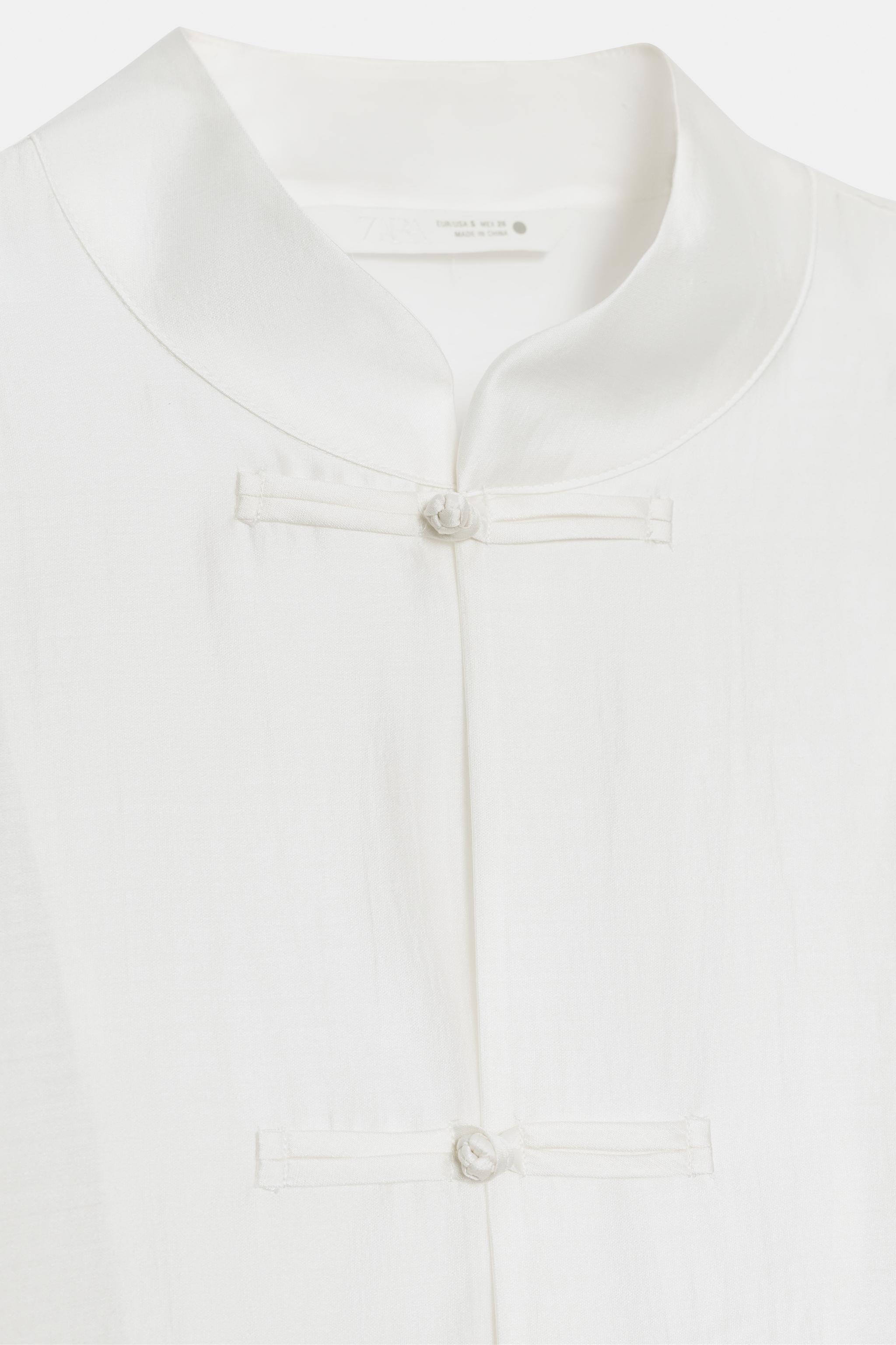 CHEMISE SATINÉE ALAMARS ZW COLLECTION