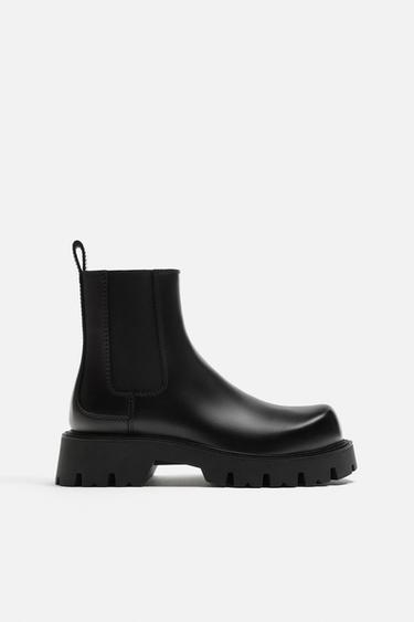Zara CHUNKY CHELSEA BOOTS - Black - Image 0