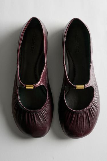 Soft leather ballet flat — 1-629 2