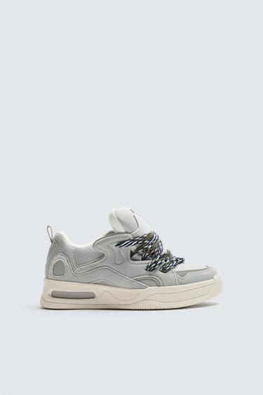 Zara ROPE SKATE SNEAKERS - Blue