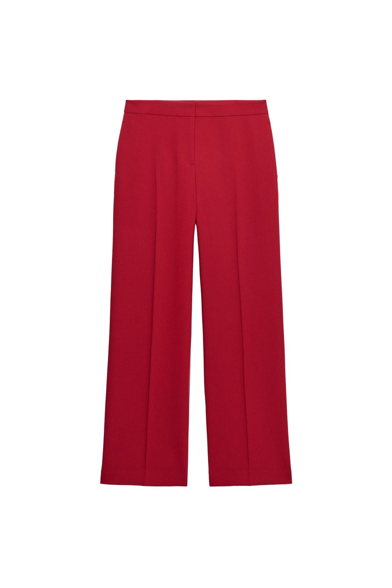 WIDE-LEG PANTS — Red