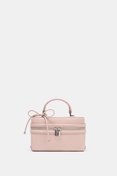 リボンディテール バニティバッグピンクZaraのリボンディテール バニティバッグ - ピンク 