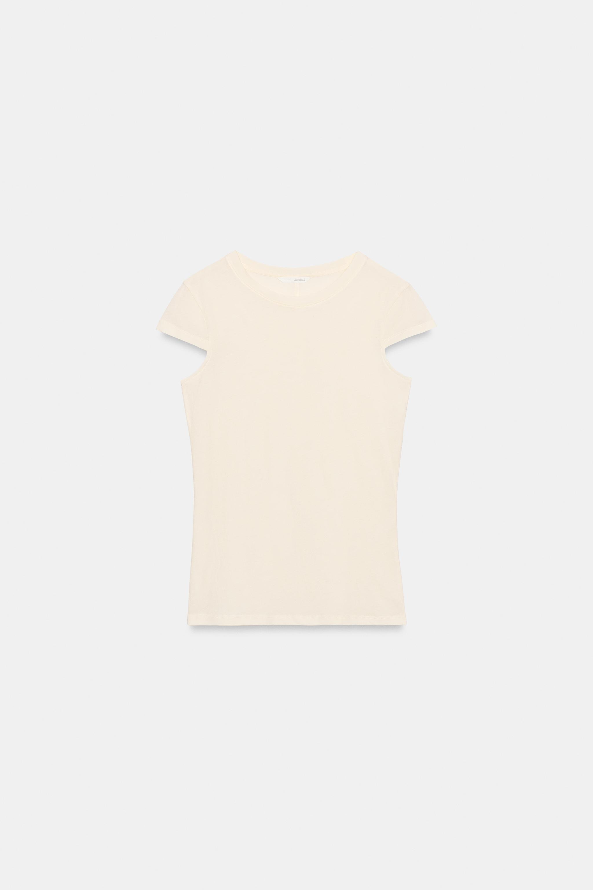 MİNİMAL KISA KOLLU T-SHIRT - Görsel 4