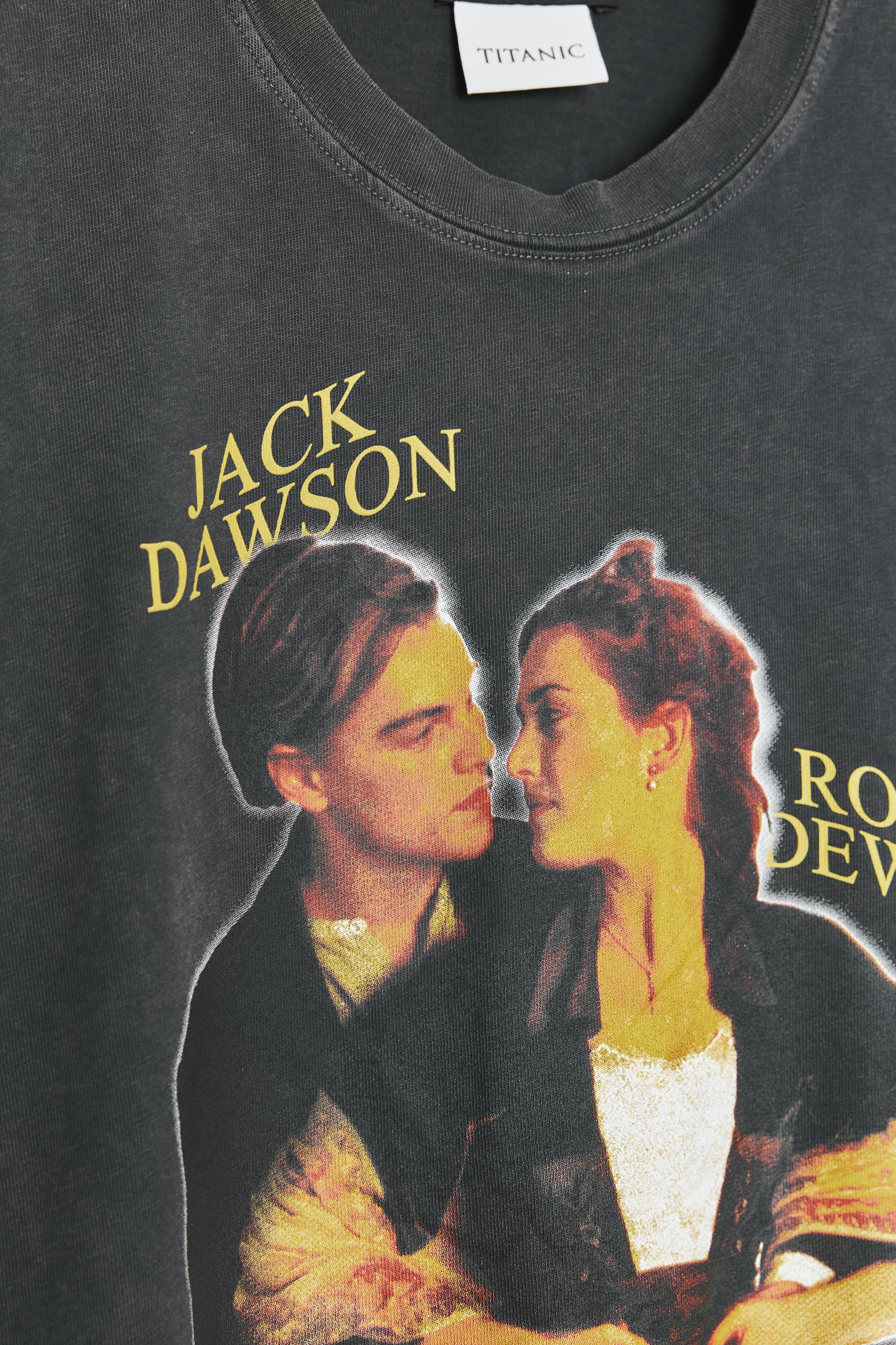 ウォッシュド タイタニック Tシャツ - カーボングレー | ZARA Japan