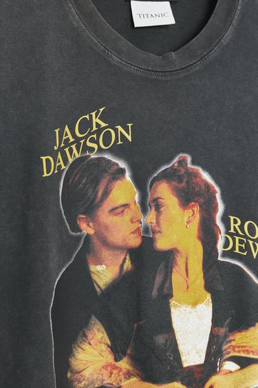 T-SHIRT EFFET DÉLAVÉ TITANIC - Gris anthracite de Zara - Image 5