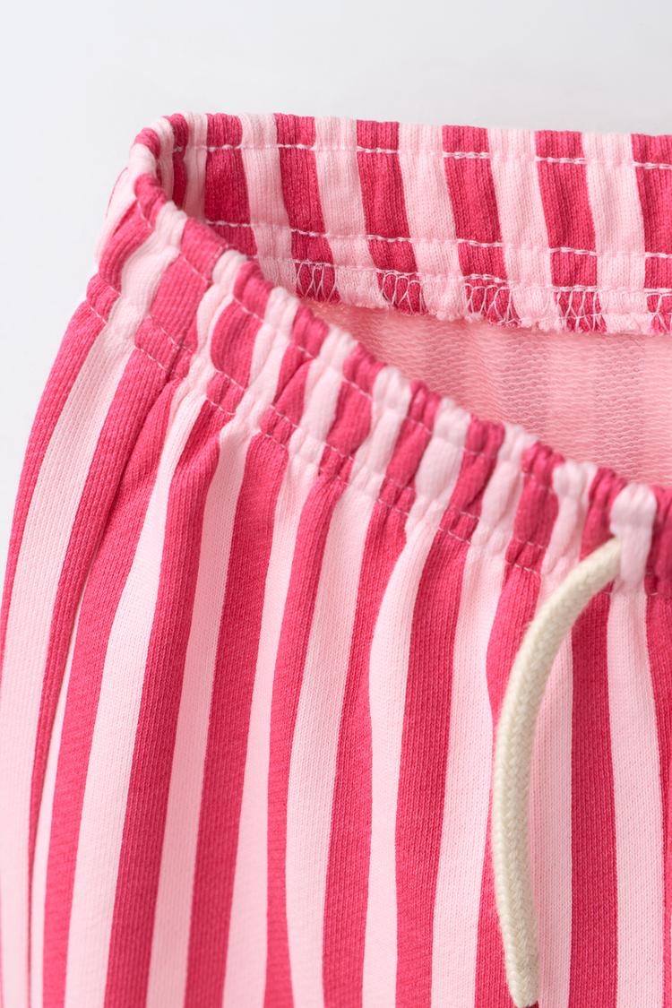 Pantalones de pata ancha con rayas 4