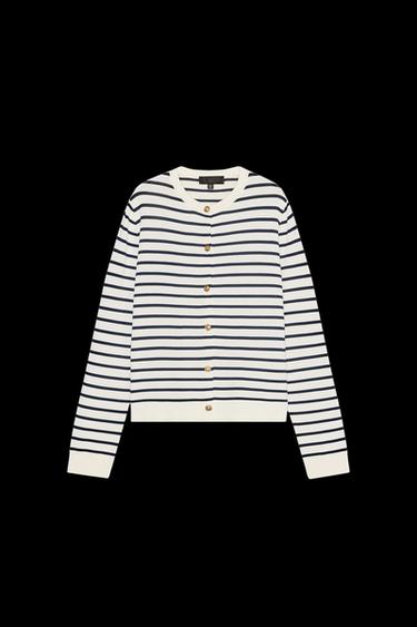 CHAQUETA PUNTO RAYAS - rayas de Zara - Imagen 0