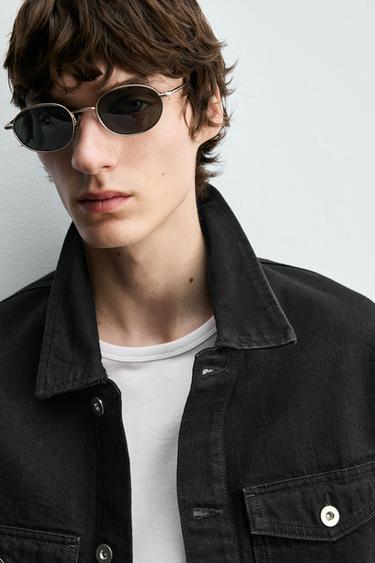 VESTE EN JEAN BASIQUE - Noir de Zara - Image 5