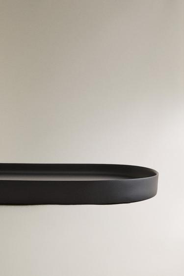 LARGE BLACK RESIN TRAY - Black by Zara - Image 3