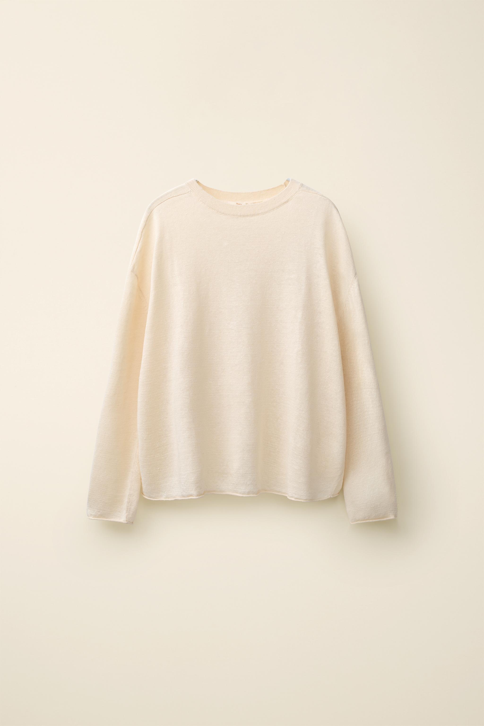 Женские свитеры Zara 100% LINEN KNIT JUMPER CREATED BY CARAMEL LONDON X — фото 3