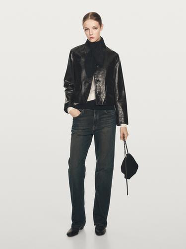 Zara 100% cashmere knit tie with bow - Black