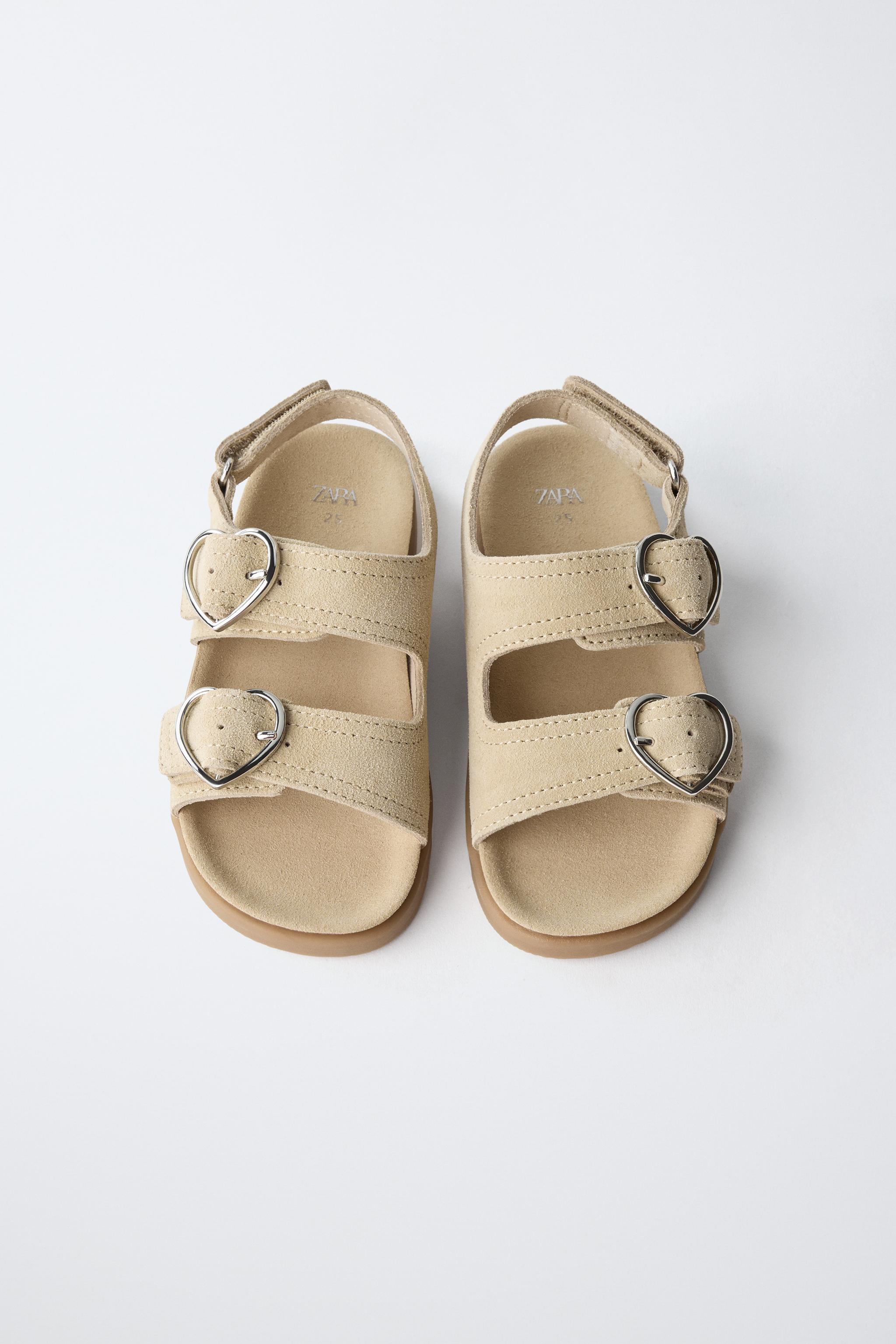 LEATHER BUCKLE SANDALS