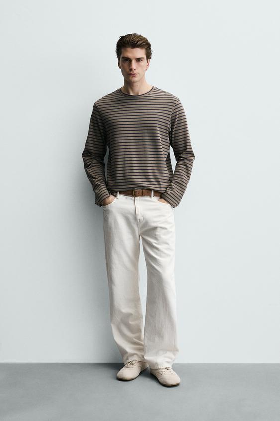 WASHED STRIPED T-SHIRT