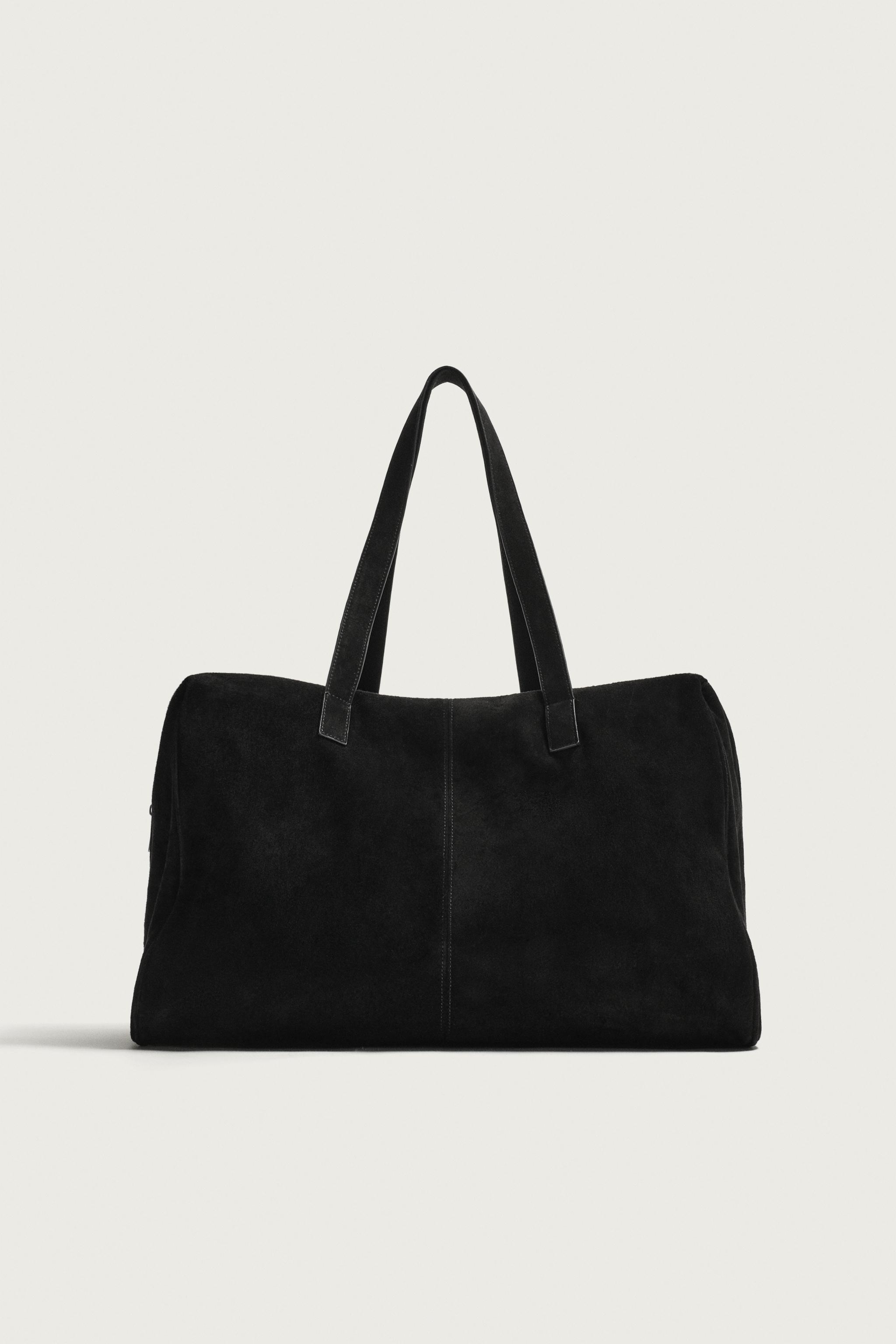 LEATHER TRAVEL BAG - Khaki Green | ZARA United States