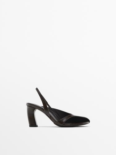 Zara Asymmetric Court Shoes - STUDIO - Brown - Image 0