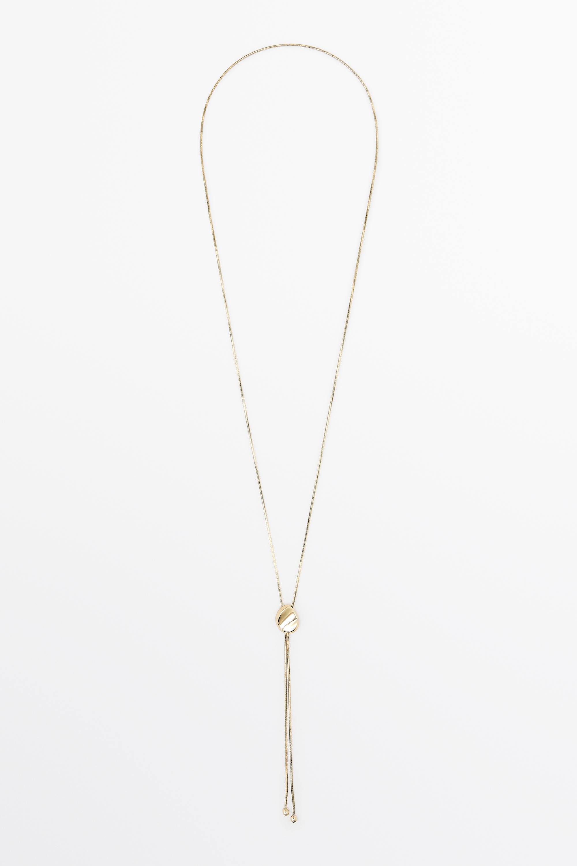 Lariat necklace - Golden | ZARA Canada