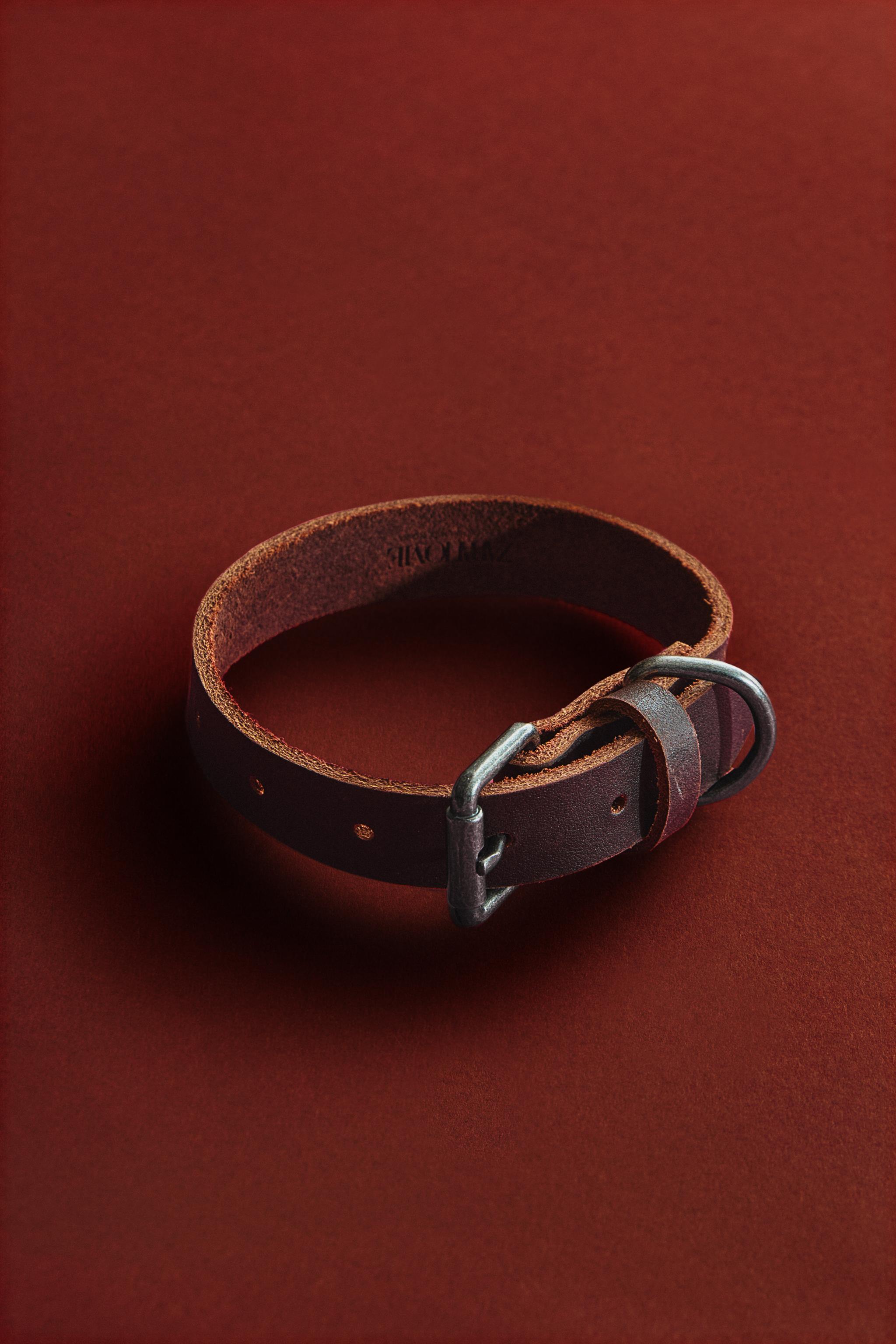 LEATHER DOG NECKLACE