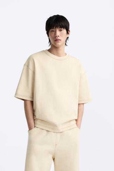 KONTRAST USTKI CHOKLI SVITSHOT - Teri rangi Zara tomonidan - Tasvir 0