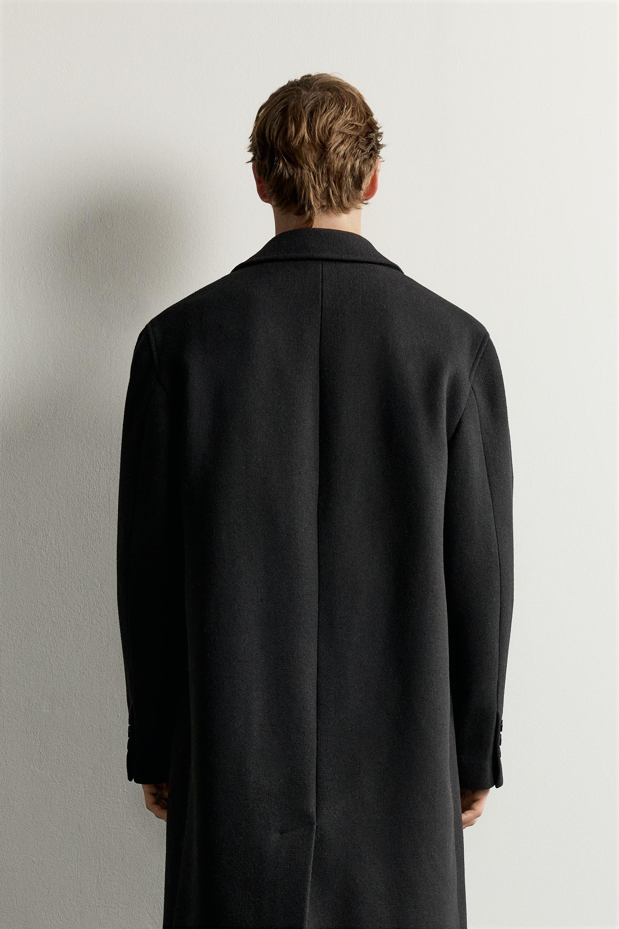 WOOL-BLEND RELAXED-FIT COAT