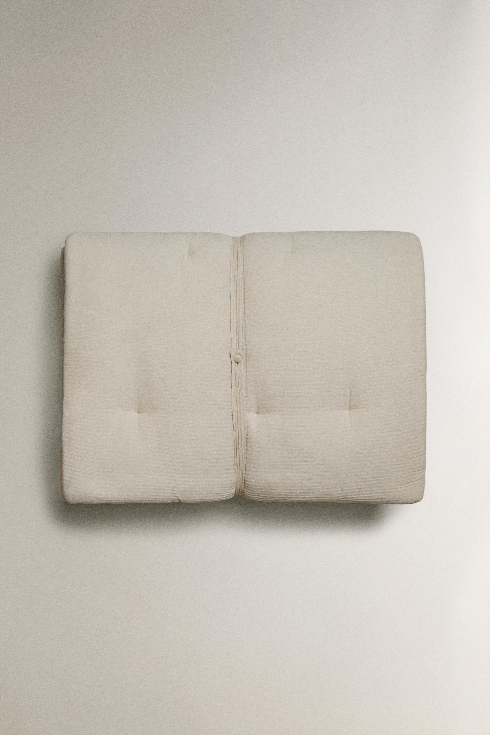 SURMATELAS COTON FRONCÉ