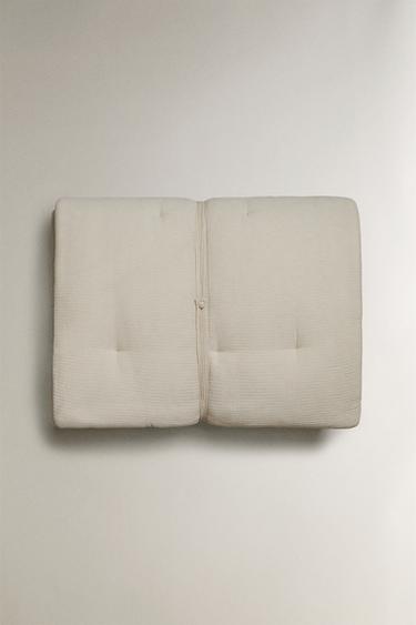 SURMATELAS COTON FRONCÉ - Beige clair de Zara - Image 4