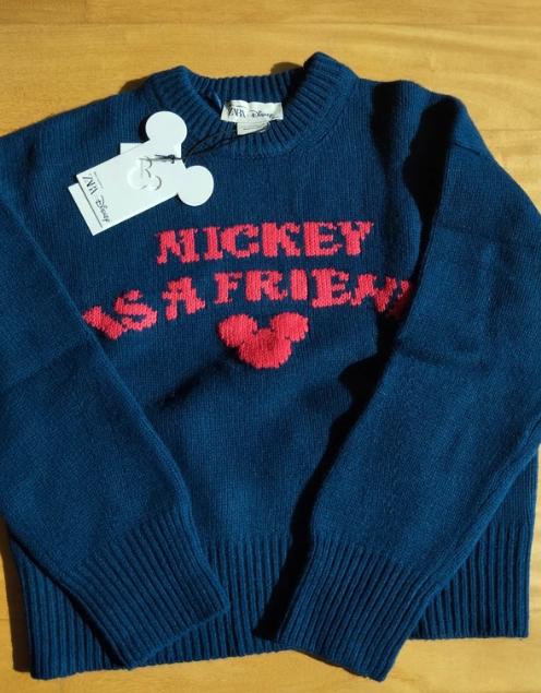 MICKEY SILHOUETTE TEXT JUMPER HARRY LAMBERT FOR ZARA X DISNEY - Image 4