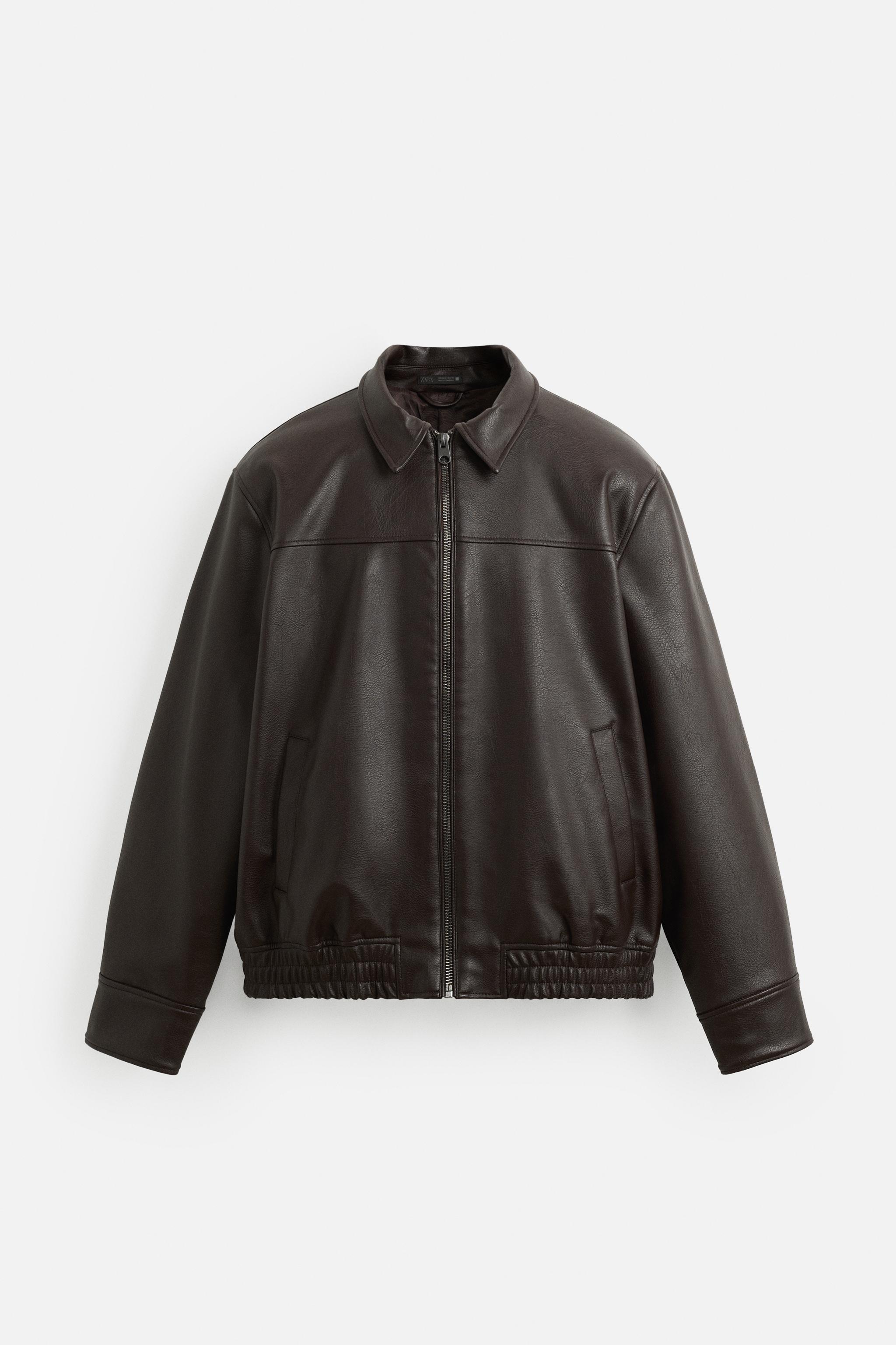 Faux Leather Bomber Jacket Zara Ladies Leather Jacket Bomber