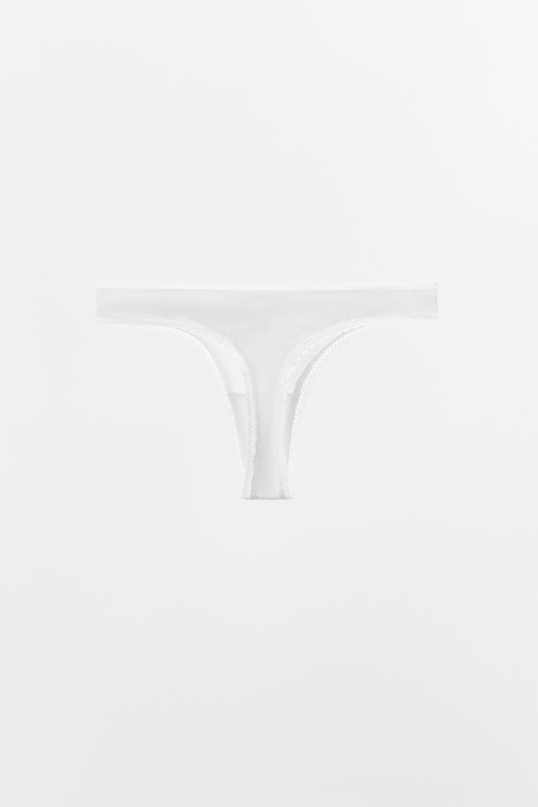 TANGA POINTELLE FLEUR