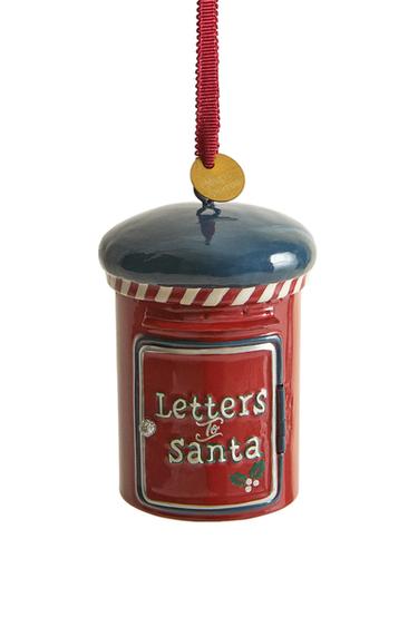 ADORNO PARA ÁRBOL DE NAVIDAD, BUZÓN - Rojo de Zara