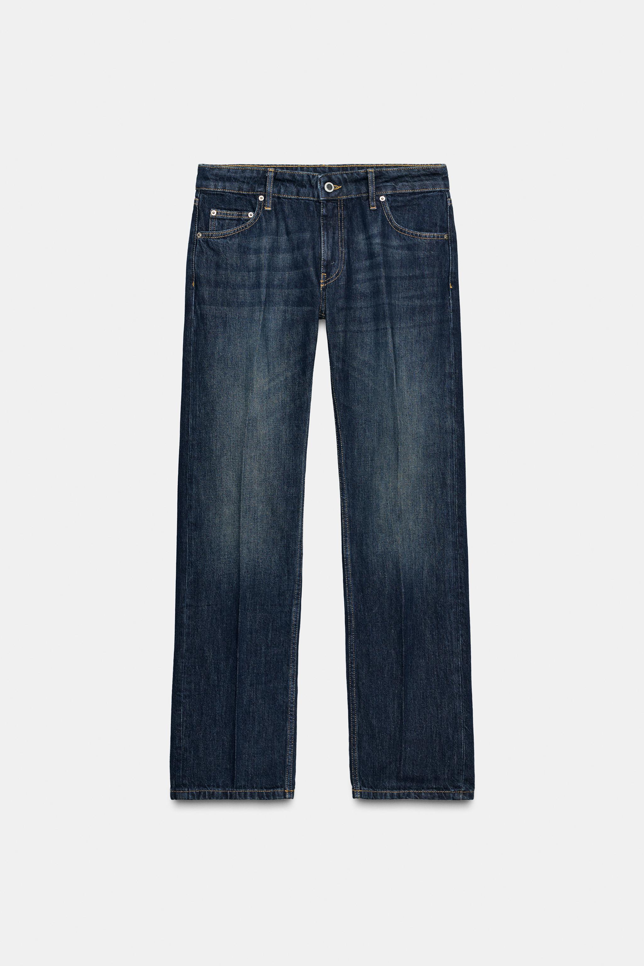 ZW COLLECTION LOW-RISE STRAIGHT LEG JEANS