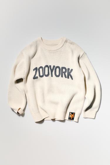 STRICKPULLOVER ZOO YORK® X ZARA - Cremefarben von Zara
