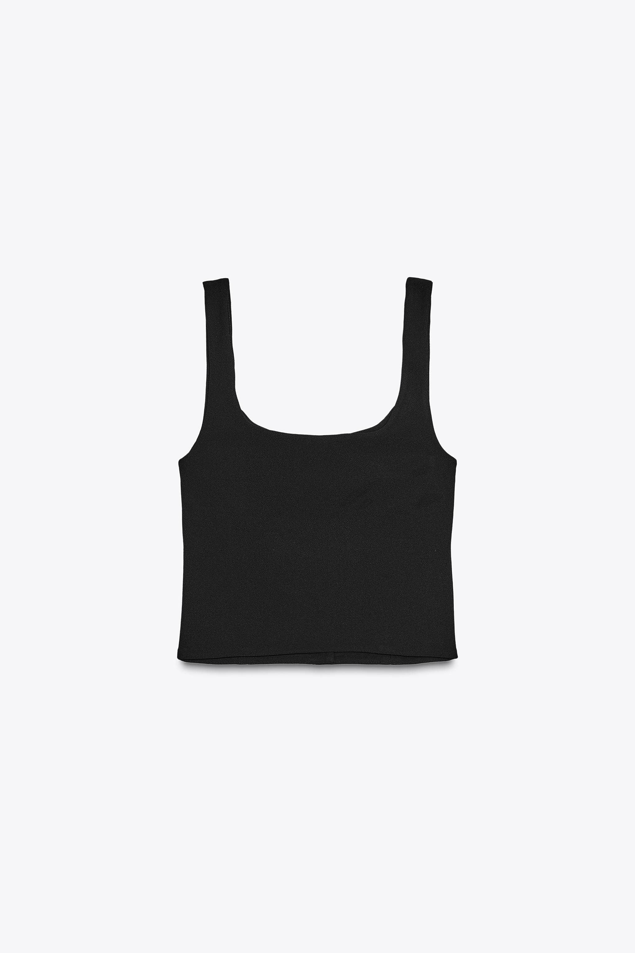 JEWEL BUTTON CREPE TOP