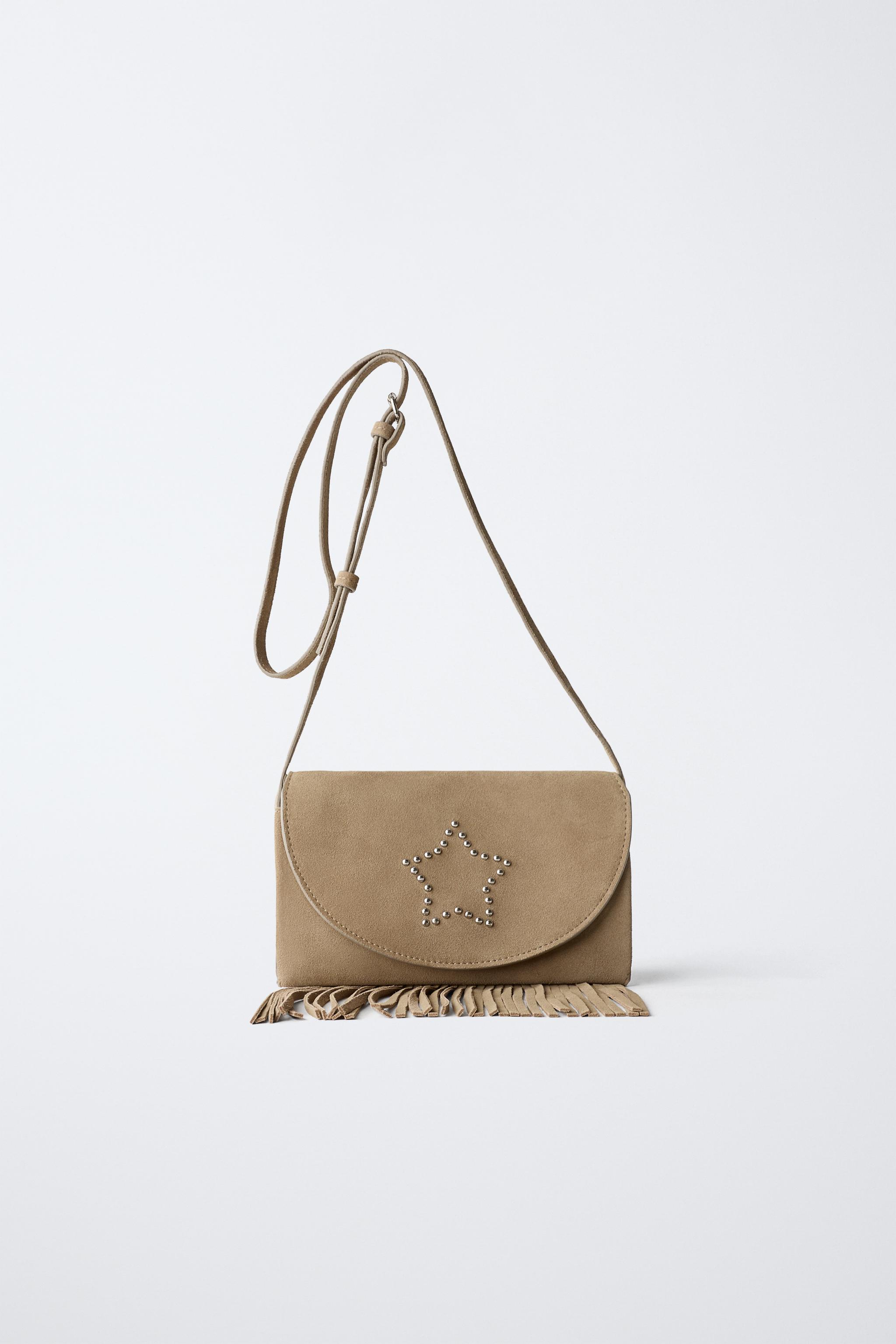 【新品未使用】セルリ　羊革　フリンジバッグ　2wayバッグ レザーフリンジバッグ - ブラウン | ZARA Japan / 日本