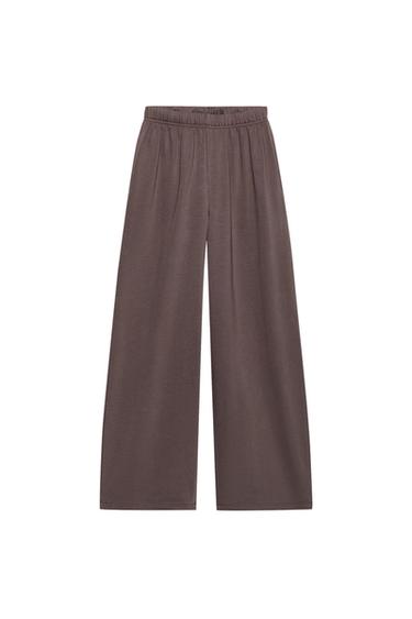 PANTALÓN JOGGER FLUIDO - Marrón de Zara