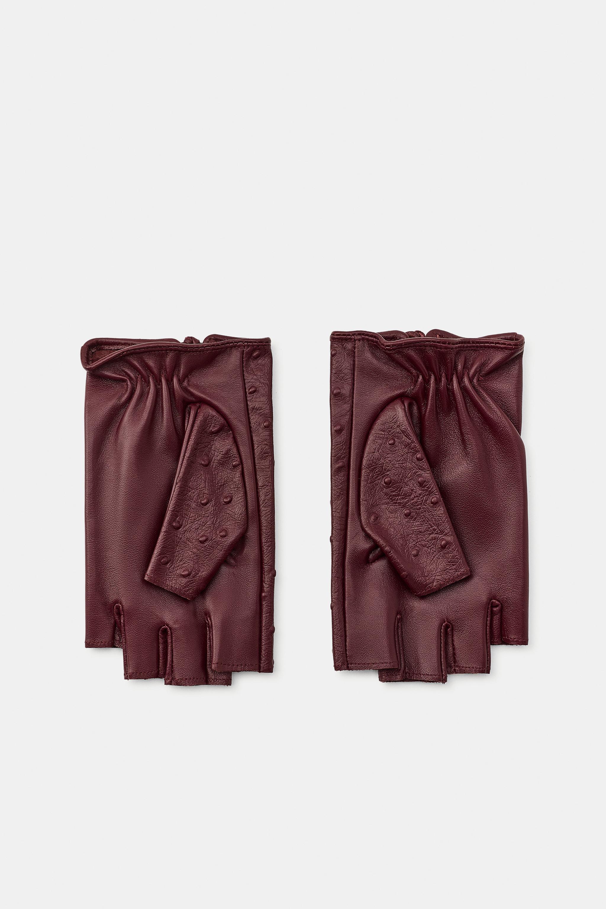 MITAINES EN CUIR 100 % AVEC LIEN