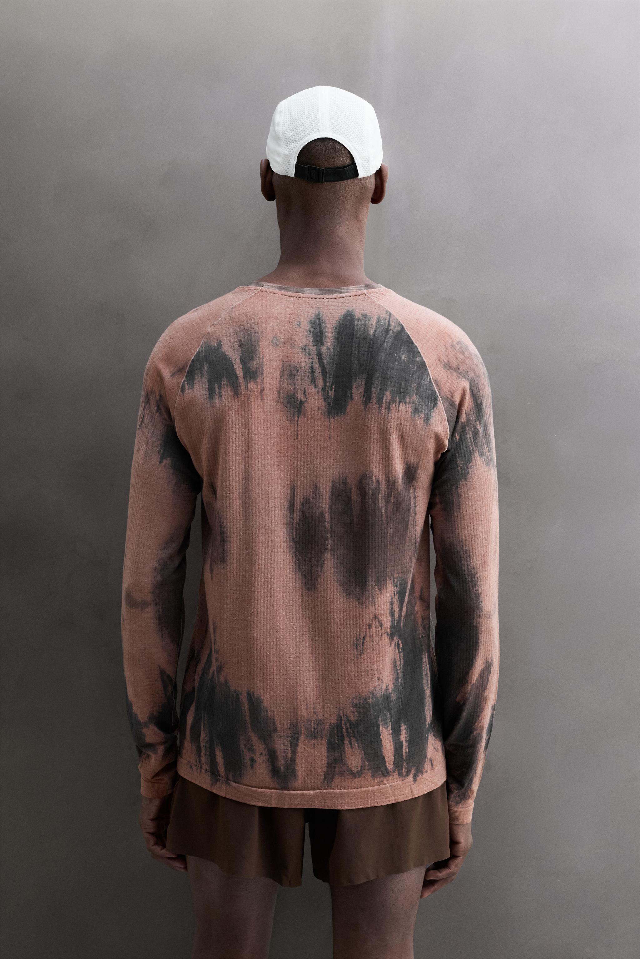 T-SHIRT TECHNIQUE MÉLANGÉ LAINE IMPRIMÉ