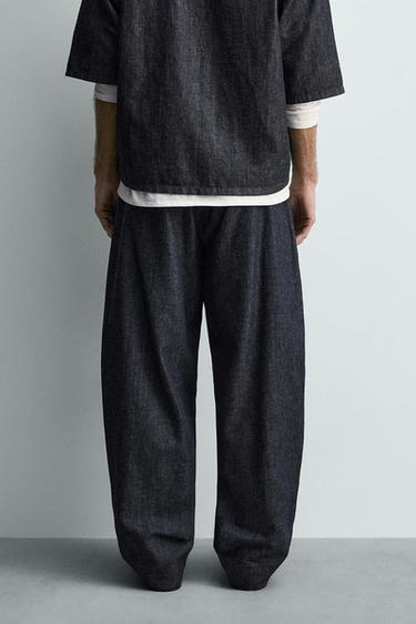 PANTALONI BALLOON FIT PIEGHE - Blu  / Indaco di Zara
