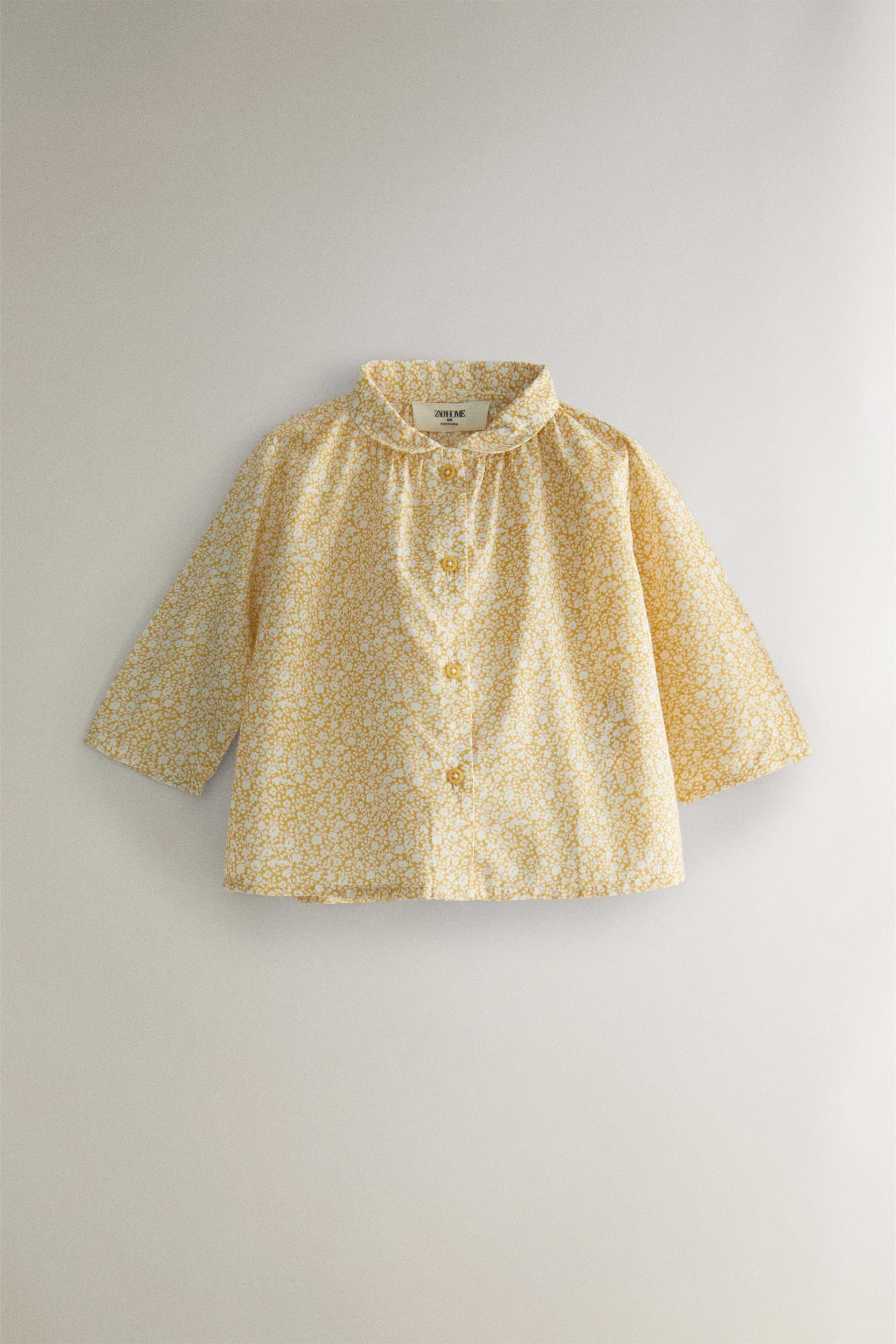 CHILDREN’S FLORAL SHIRT - Yellow | ZARA United States