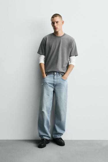 BAGGY FIT JEANS © OTIS KWAME KYE QUAICOE - Light blue by Zara