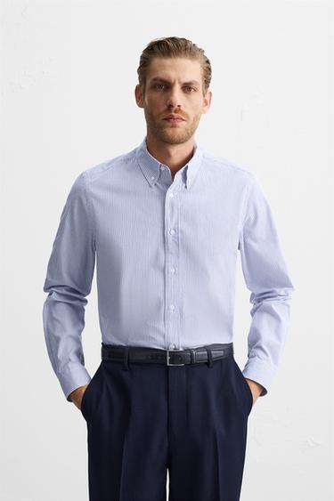 STRIPED REGULAR FIT SHIRT - Stripes by Zara