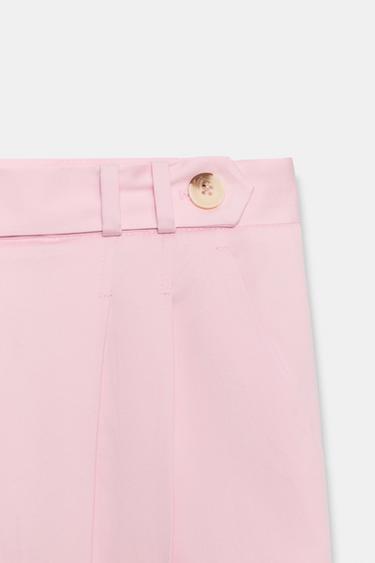 PANTALON LARGE À PINCES - Rose de Zara - Image 8