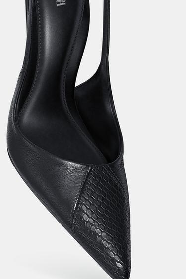 TALONS EN CUIR - Noir de Zara - Image 6